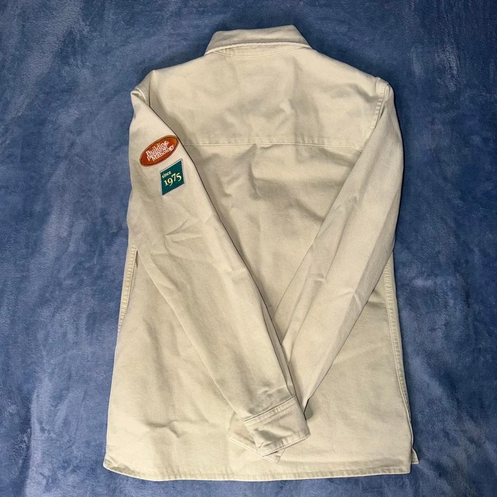 Zara cream button-up shirt